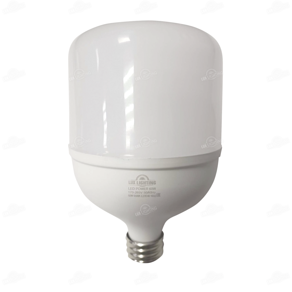 Лампа промышленная светодиодная LED POWER 60Вт 6500K Е27/E40 - lux-lighting