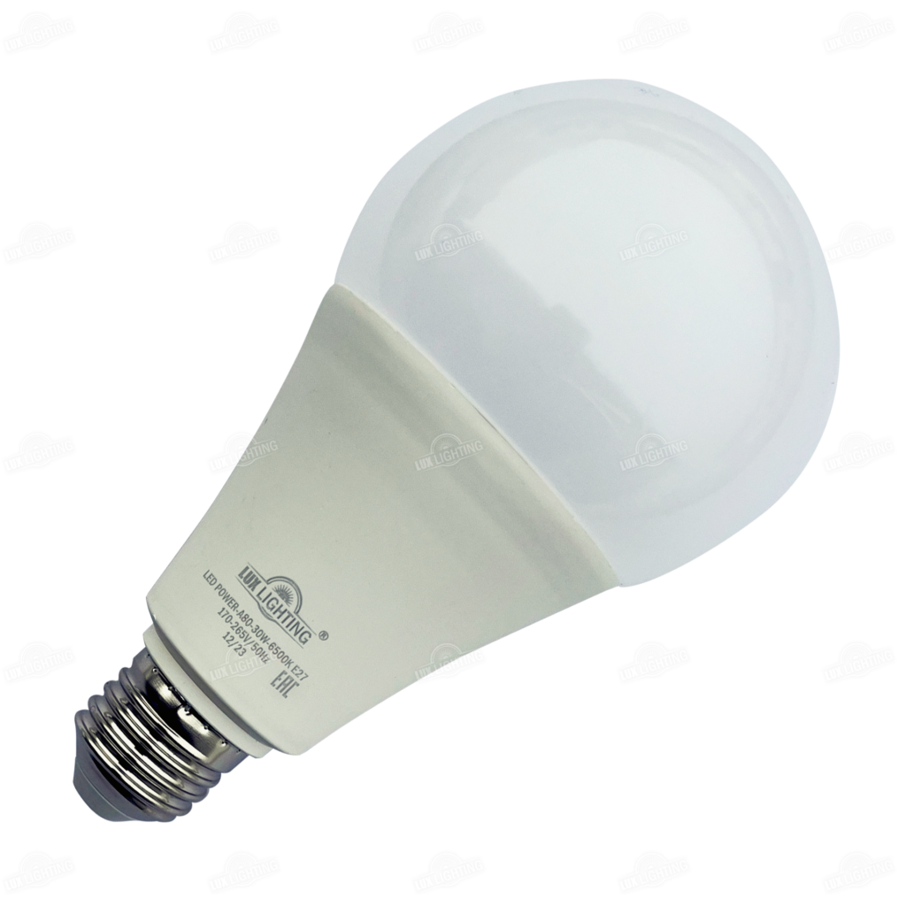 Лампа промышленная светодиодная LED POWER A80 30Вт 4000/6500K Е27 - lux ...